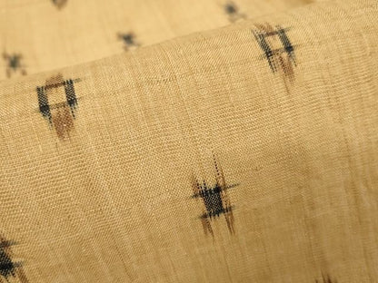 平和屋本店■極上　夏物　芭蕉布　手積み芭蕉糸100％　井桁絣　逸品　KAAA1700kk4