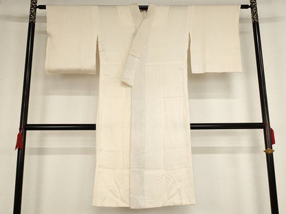 平和屋着物■長襦袢　無双仕立て　舞花地紋　正絹　逸品　AAAL4883Abw