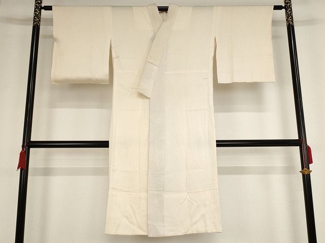 平和屋着物■長襦袢　無双仕立て　舞花地紋　正絹　逸品　AAAL4883Abw