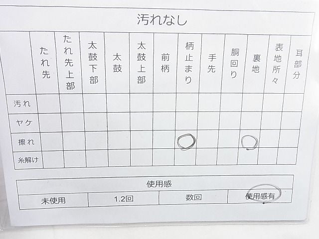 平和屋着物◎佐賀錦 六通柄袋帯 箔散らし文様 金糸 逸品 BAAJ9842cm