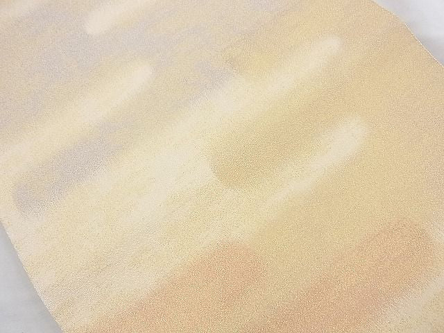 平和屋着物◎西陣 全通柄袋帯 霞文 金糸 逸品 BAAJ9867cm