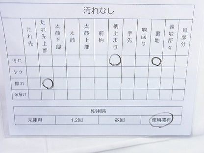 平和屋着物◎六通柄袋帯 唐織 江戸小袖 花筏文 金糸 逸品 BAAJ9888cm