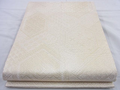 平和屋着物◎佐賀錦 全通柄袋帯 亀甲文 金糸 逸品 BAAJ9898cm