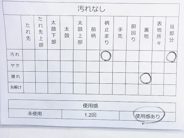 平和屋着物◎六通柄袋帯 風景文 金糸 逸品 BAAK6011cm