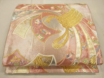 平和屋着物◎六通柄袋帯 束ね熨斗鳳凰菊文 金銀糸 逸品 CAAH5656qe
