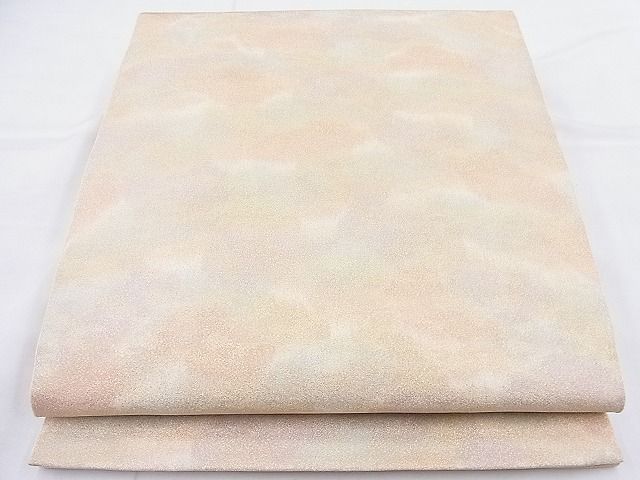 平和屋着物◎全通柄袋帯 砂子綴れ 霞文 金糸 逸品 BAAK4014ns