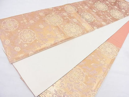 平和屋着物◎六通柄袋帯 宝相華 金糸 逸品 BAAK4023ns