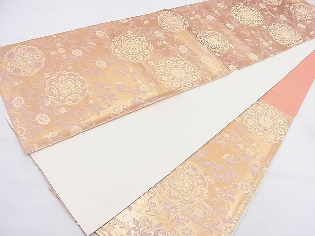 平和屋着物◎六通柄袋帯 宝相華 金糸 逸品 BAAK4023ns