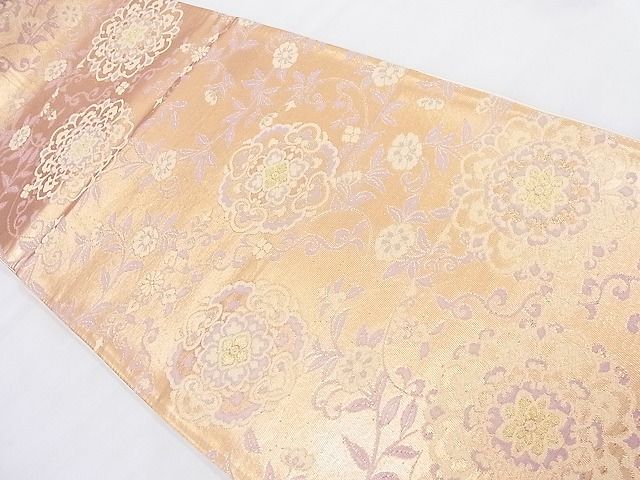 平和屋着物◎六通柄袋帯 宝相華 金糸 逸品 BAAK4023ns