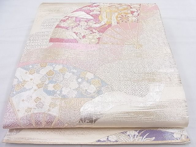 平和屋着物◎九百佐賀錦 六通柄袋帯 光悦 金糸 逸品 BAAK4034ns