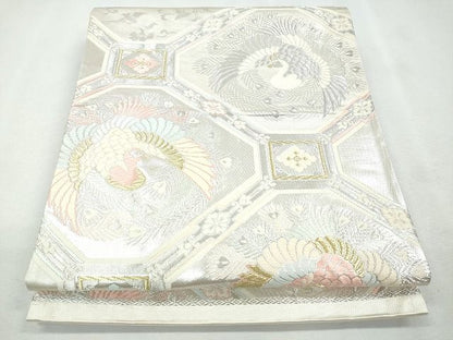 平和屋着物◎六通柄袋帯 鳳凰花唐草文 金銀糸 逸品 CAAI1259ku