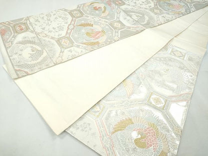 平和屋着物◎六通柄袋帯 鳳凰花唐草文 金銀糸 逸品 CAAI1259ku