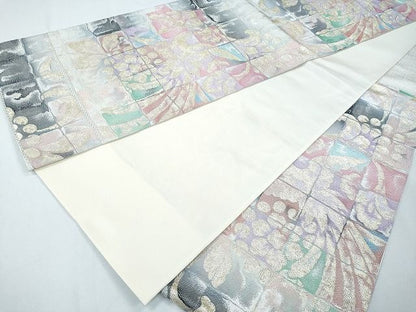 平和屋着物◎六通柄袋帯 鳳凰花文 金銀糸 逸品 CAAI1261ku