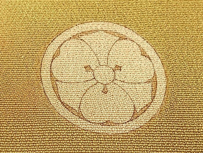 平和屋本店■極上　アンティーク　大正ロマン　振袖　駒刺繍　結び紐花文　金糸　金彩　逸品　BAAH3778zb4