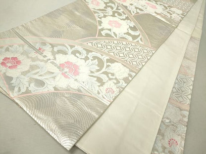 平和屋着物◎六通柄袋帯 唐織 流水花唐草文 逸品 CAAI1331ak