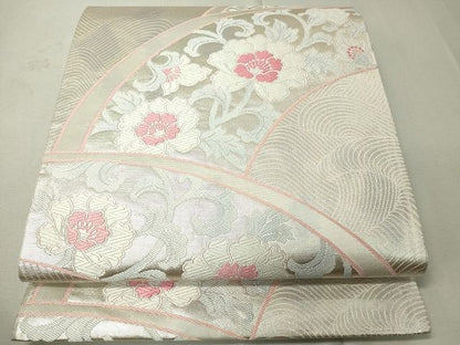 平和屋着物◎六通柄袋帯 唐織 流水花唐草文 逸品 CAAI1331ak