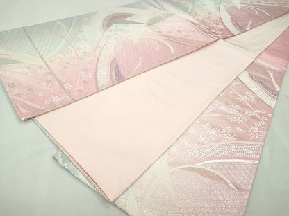平和屋着物◎六通柄袋帯 飛鳥文 銀糸 逸品 CAAI1282ku