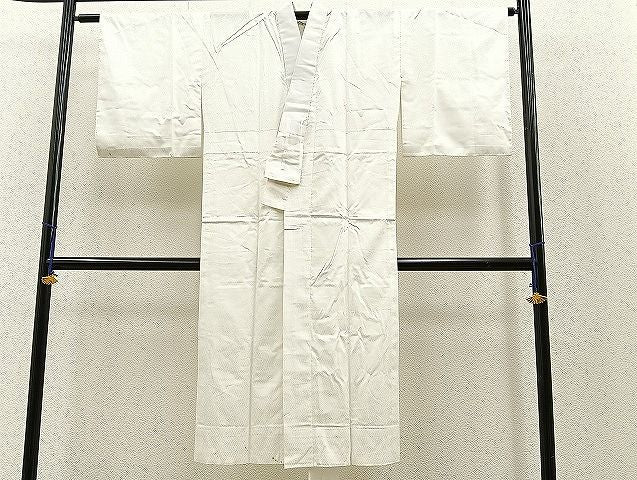 平和屋着物■長襦袢 無双仕立て 紗綾形地紋 洗える着物 BAAJ7594pk
