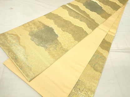 平和屋着物◎六通柄袋帯 道長吉祥花文 金糸 引箔 逸品 DAAH9357mz
