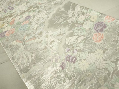 平和屋着物◎六通柄袋帯 鳳凰花文 金銀糸 逸品 DAAH9355mz