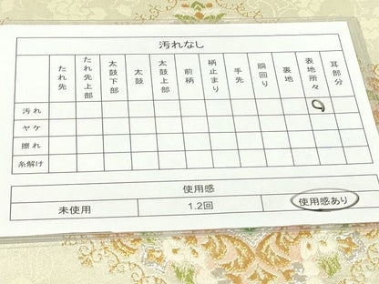 平和屋着物◎六通柄袋帯 正倉院花菱文 金銀糸 逸品 DAAH9386mz