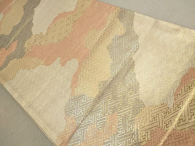 平和屋着物◎佐賀錦 六通柄袋帯 道長吉祥文 金糸 逸品 DAAH9433mz