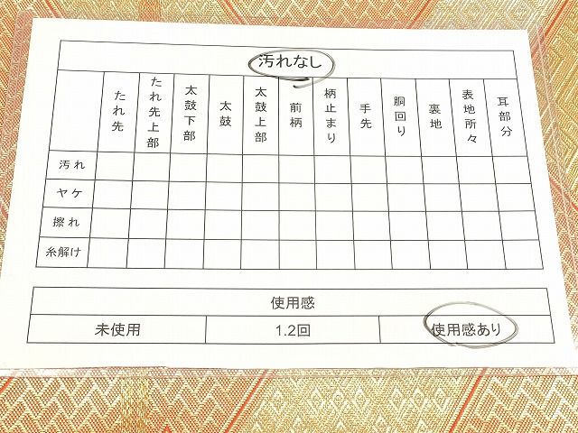 平和屋着物◎佐賀錦 六通柄袋帯 吉祥文 金銀糸 逸品 DAAH9457mz
