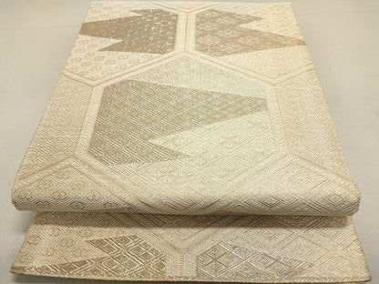 平和屋着物◎佐賀錦 全通柄袋帯 亀甲吉祥文 金糸 逸品 DAAI3205ya