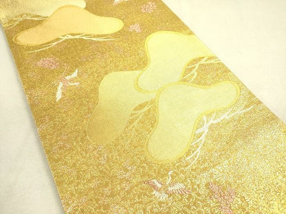 平和屋着物◎佐賀錦　全通柄袋帯　小花詰松文　金糸　逸品　DAAH4954yyy