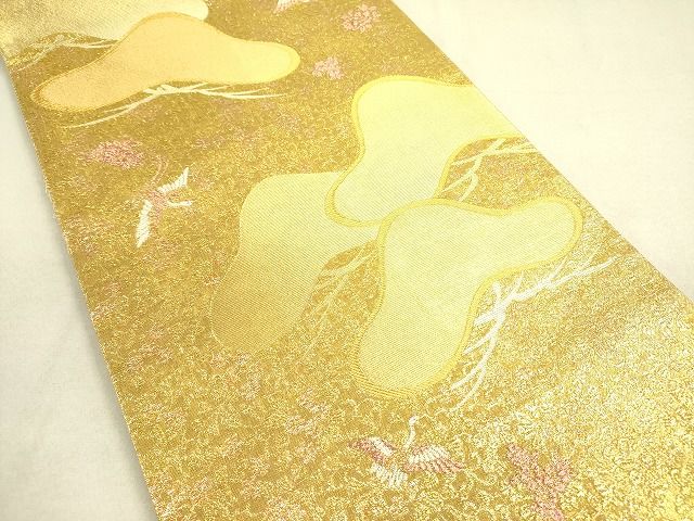 平和屋着物◎佐賀錦　全通柄袋帯　小花詰松文　金糸　逸品　DAAH4954yyy