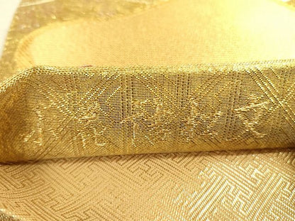 平和屋着物◎佐賀錦　全通柄袋帯　小花詰松文　金糸　逸品　DAAH4954yyy
