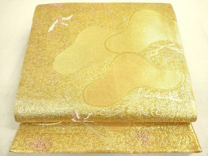 平和屋着物◎佐賀錦　全通柄袋帯　小花詰松文　金糸　逸品　DAAH4954yyy