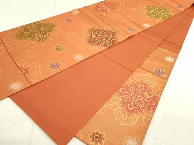 平和屋着物◎六通柄袋帯 正倉院花文 金糸 逸品 DAAH4973yyy