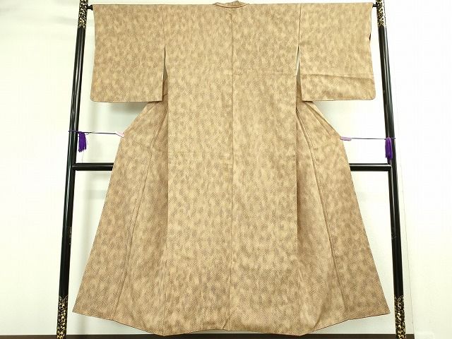 平和屋着物■上質なお召 鹿の子文様 暈し染め 逸品 DAAI4043yyy