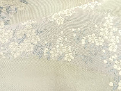 平和屋着物◎六通柄袋帯 唐織 梅 銀糸 逸品 BAAK6091cm