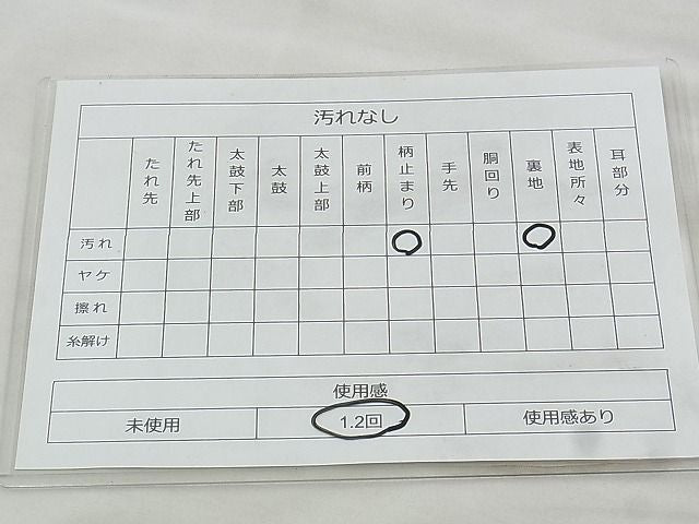 平和屋着物◎佐賀錦 太鼓柄袋帯 手描き 切嵌花唐草文 金彩 逸品 BAAK0193if