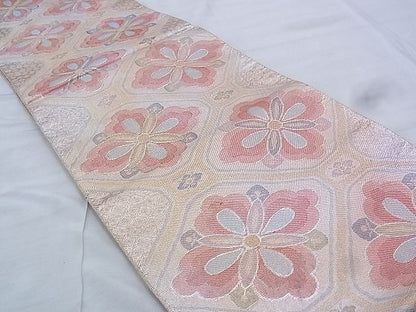 平和屋着物◎佐賀錦　六通柄袋帯　花菱蜀江文　金糸　逸品　BAAK0423if