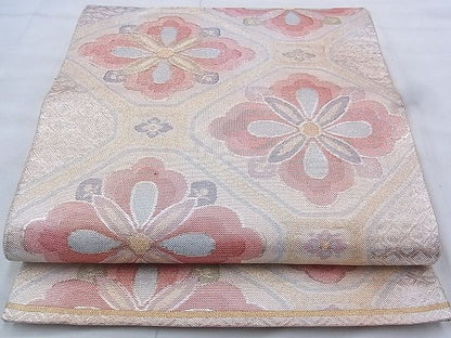 平和屋着物◎佐賀錦　六通柄袋帯　花菱蜀江文　金糸　逸品　BAAK0423if