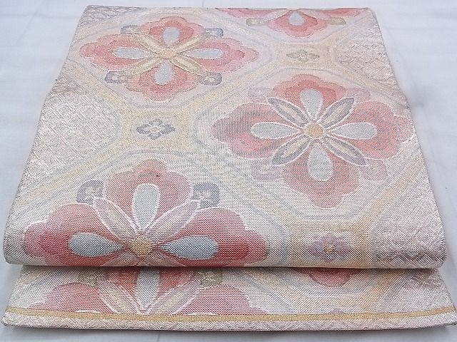 平和屋着物◎佐賀錦　六通柄袋帯　花菱蜀江文　金糸　逸品　BAAK0423if