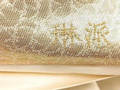 平和屋着物◎六通柄袋帯 唐織 琳派 色紙文 金糸 逸品 BAAK0457if