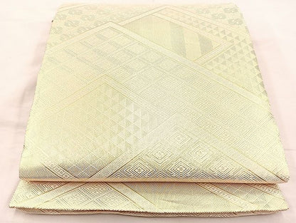 平和屋着物◎佐賀錦　両面六通柄袋帯　道長文様　金糸　逸品　BAAK0467if
