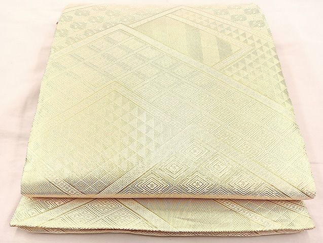 平和屋着物◎佐賀錦　両面六通柄袋帯　道長文様　金糸　逸品　BAAK0467if