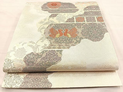 平和屋着物◎六通柄袋帯 道長正倉院文 金糸 逸品 BAAK3519if