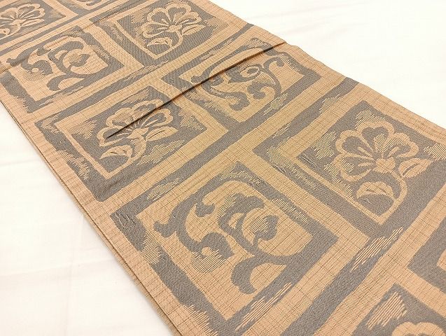 平和屋着物◎六通柄袋帯 雷花唐草文 逸品 BAAK4721if