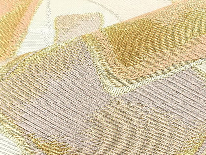 平和屋着物◎六通柄袋帯 色紙流し 金銀糸 逸品 BAAK4732if