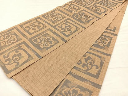 平和屋着物◎六通柄袋帯 雷花唐草文 逸品 BAAK4721if
