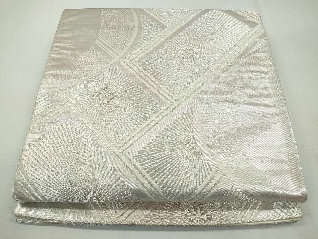 平和屋着物◎六通柄袋帯 舞花文 銀糸 逸品 CAAI3602ku