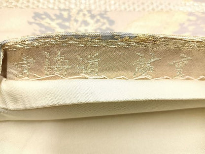 平和屋着物◎六通柄袋帯 東海道 廣重 金糸 逸品 BAAK6161cm