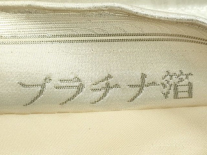 平和屋着物◎六通太鼓柄袋帯 唐織 王朝屏風小袖文様 プラチナ箔 逸品 CAAI3632ku