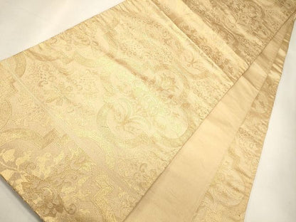 平和屋着物◎六通柄袋帯 吉祥花文 金糸 逸品 CAAI0380oy